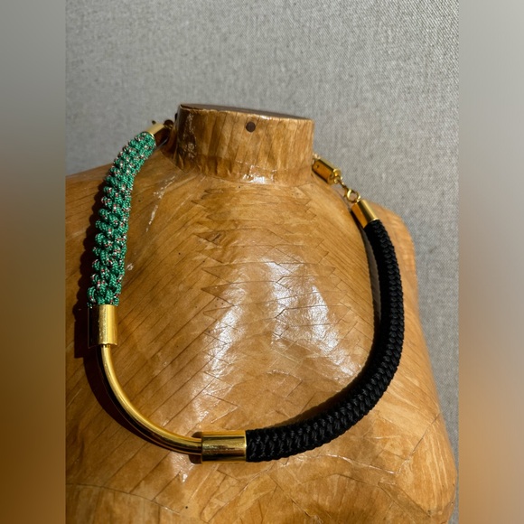 Marni necklace, can be detached to a bracelet
Green black rope gold - Picture 6 of 6